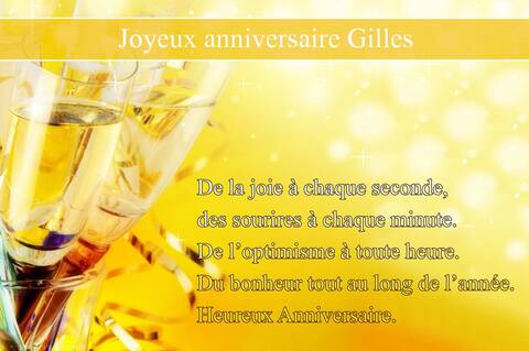 Tres Bon Anniversaire Gilles Tres Bon Anniversaire Gilles