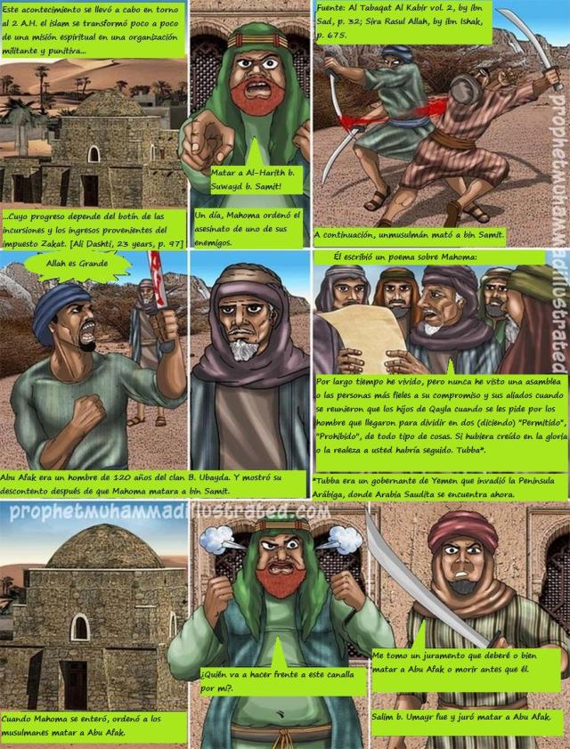  Biografía de Mahoma en viñetas IX EL ASESINATO DE ABU AFAK El-ase17