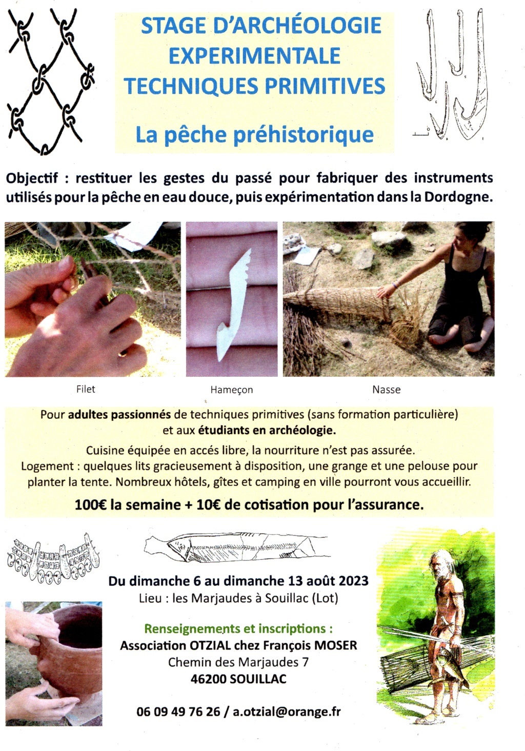 stage d'archéologie expérimentale et techniques primitives 2 Affich13