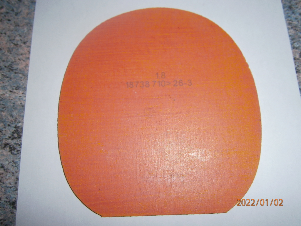 revêtement ANDRO GTT45 rouge 1.8mm'servi 1H pour essai bois P1020114