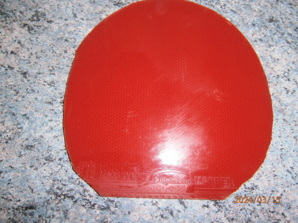 revêtement  Spinlord MARDER rouge 2mm (servie 12H ) P3150010