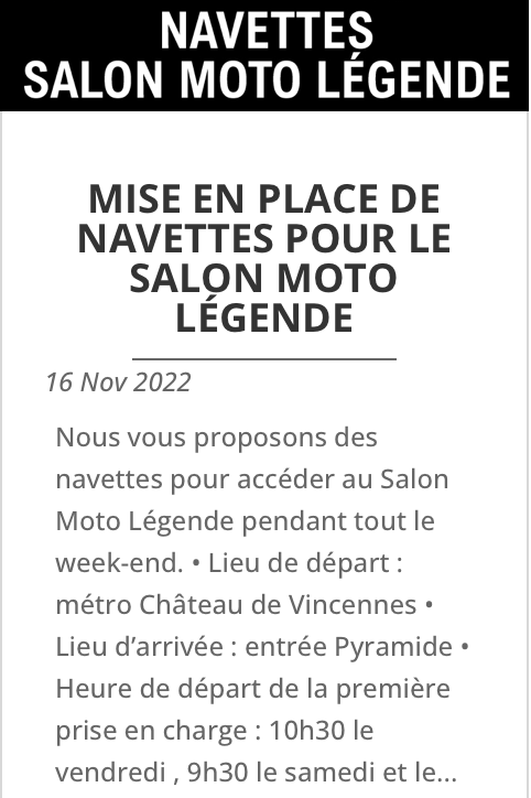 Salon Moto Legende 2023 à Villepinte. Captur57