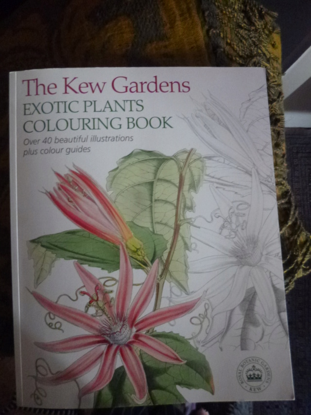 The Kew Gardens exotic Plants colouring book P1110415