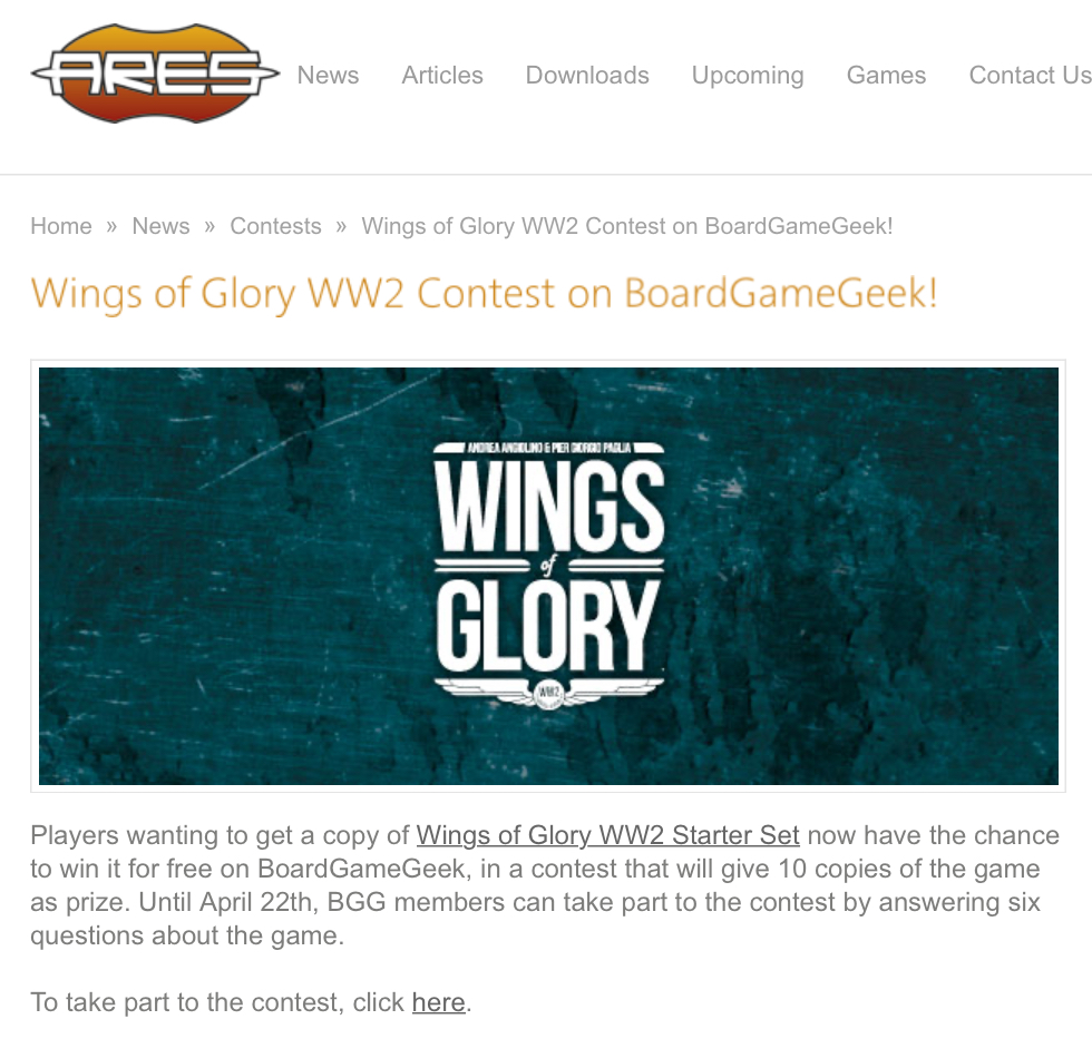 Gagnez la boite Wings of Glory WW2 avec BGG 9ae92110