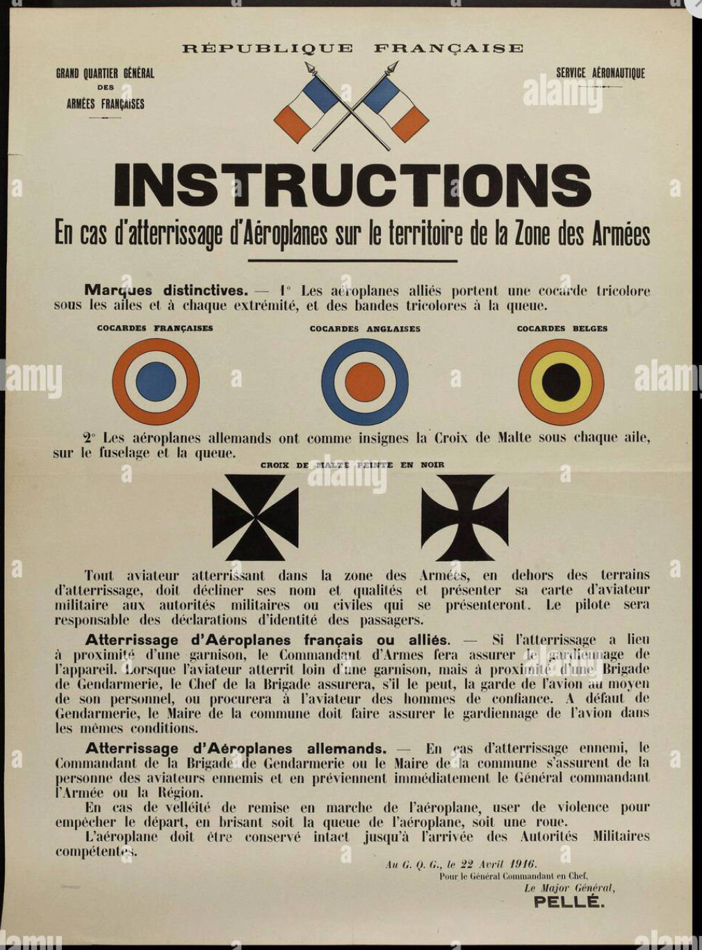Instructions en cas d’atterrissage d’aéroplanes (1916) Eabb1410