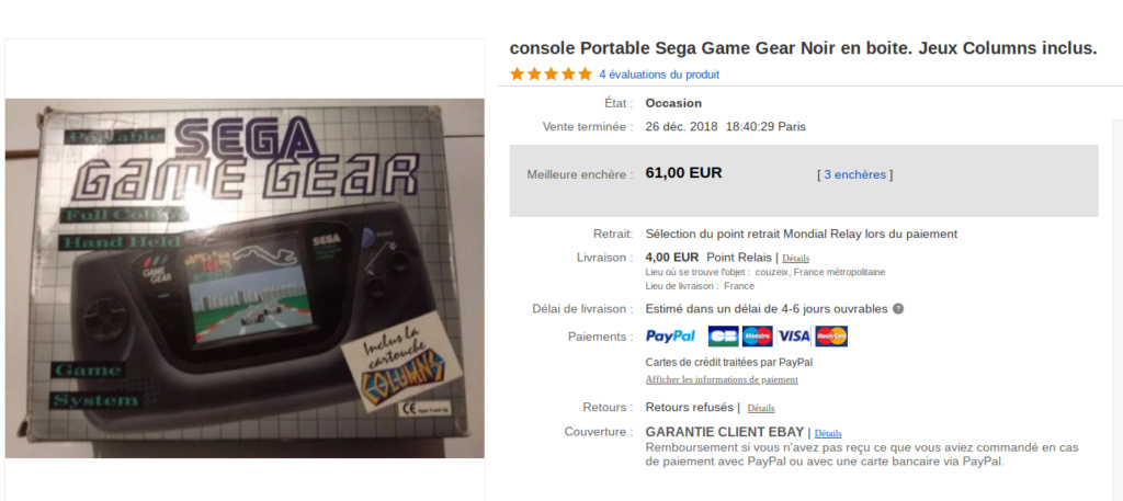 [estimation] combien vaut une game gear Screen37