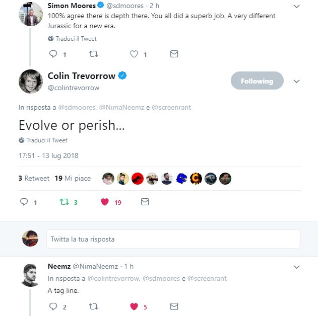 Colin Trevorrow's tweets. Catsta10