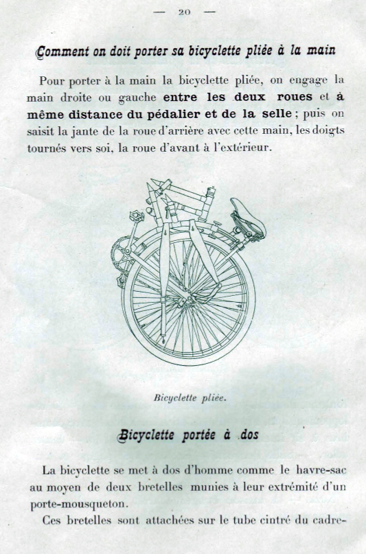 Peugeot - pliant Capitaine Gerard  ww1 1901_p15