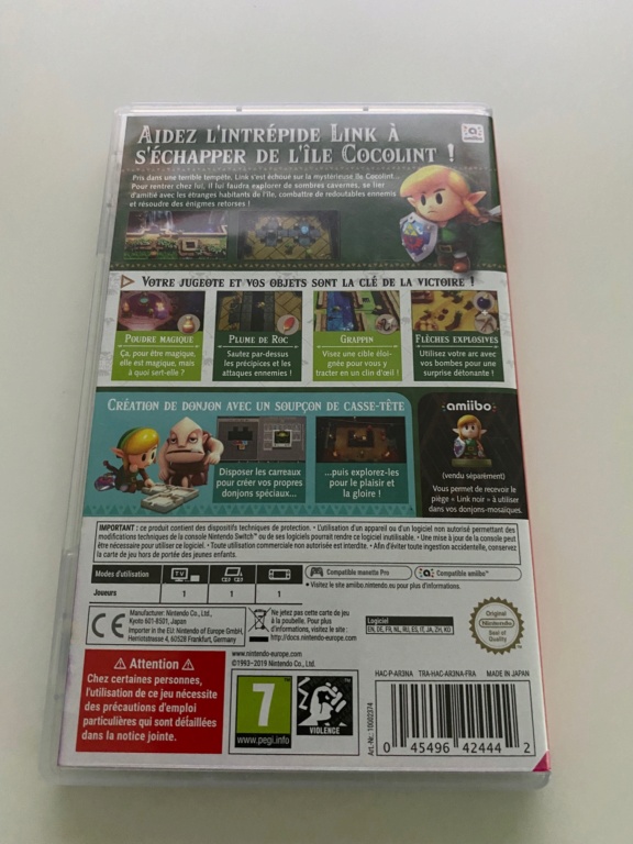 [Vendu] lot de deux jeux Switch : Super Mario Odyssey + Zelda Link's Awakening Img_4914