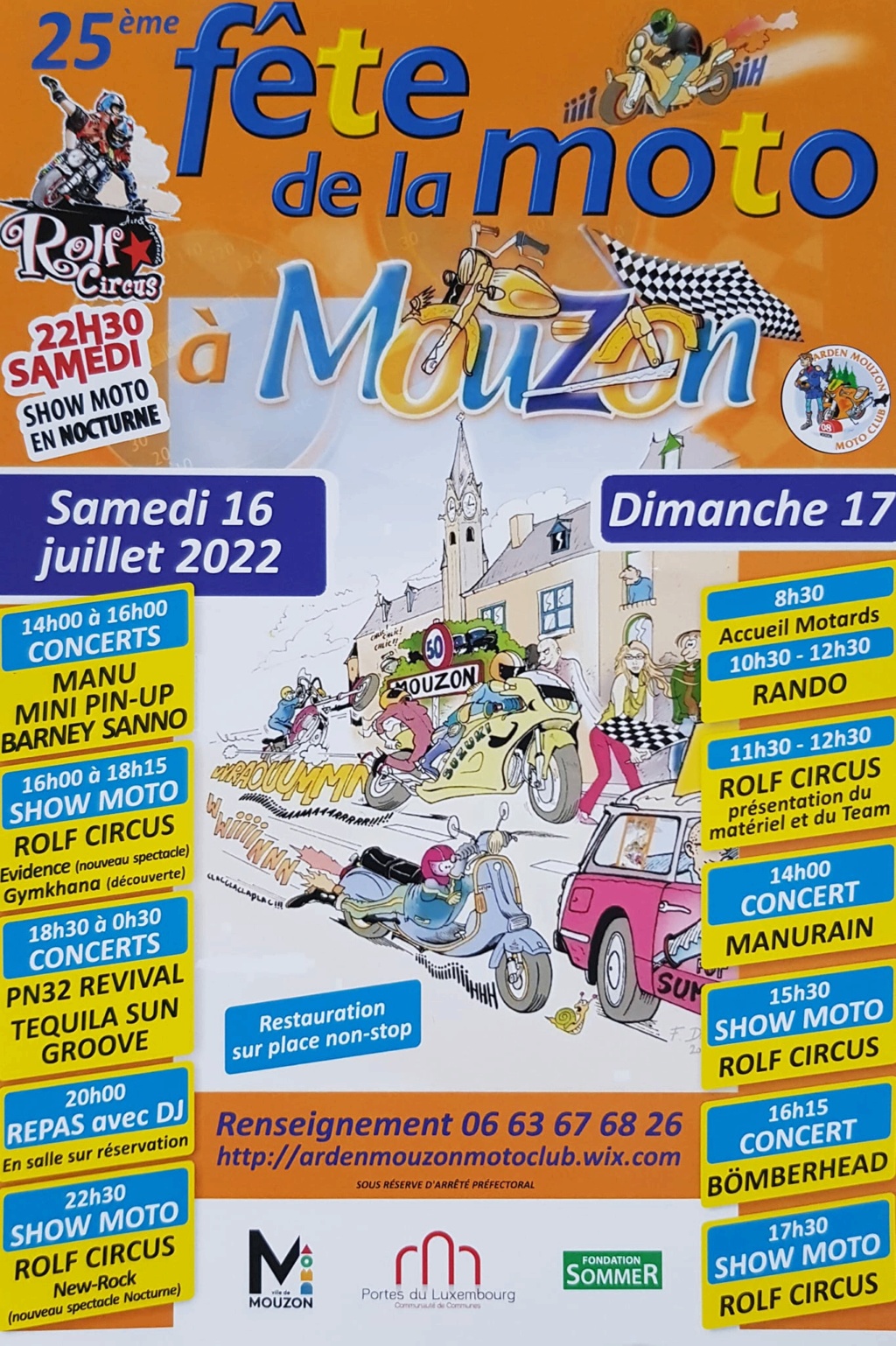 MANIFESTATION - 25 ème Fête de la Moto MOUZON (Ardennes) 28206510