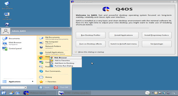 Q4OS: una distribución de bajos recursos con apariencia de Windows XP Qo210