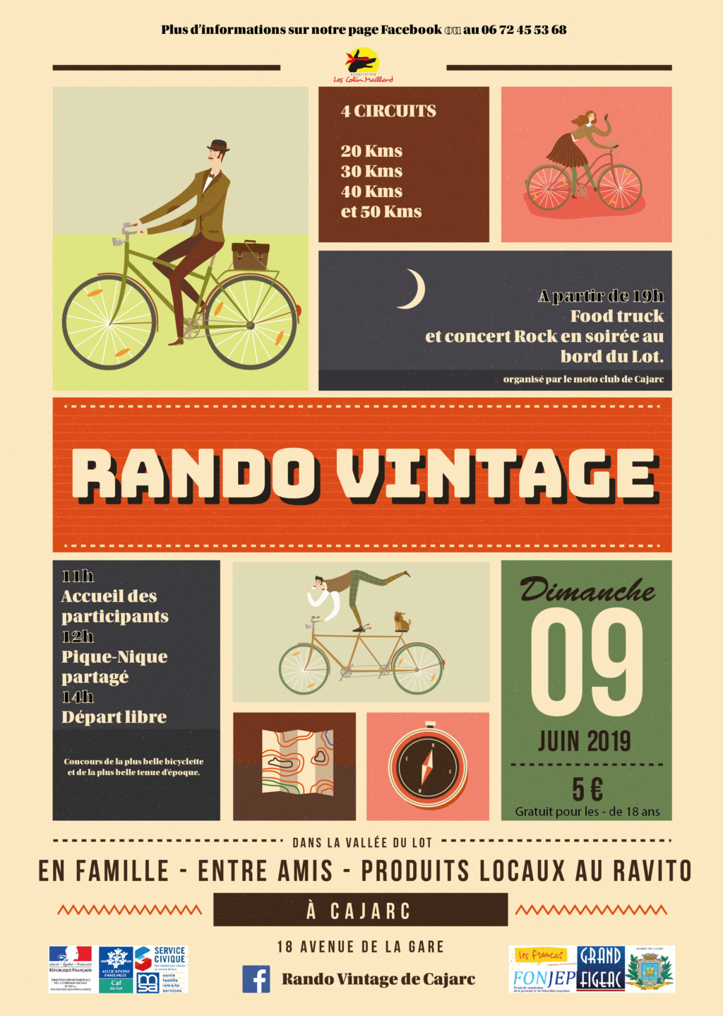vintage - Rando Vintage de Cajarc - 9 Juin 2019 Affich10