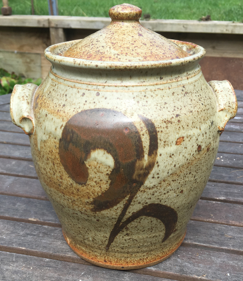 large glazed pot Front12