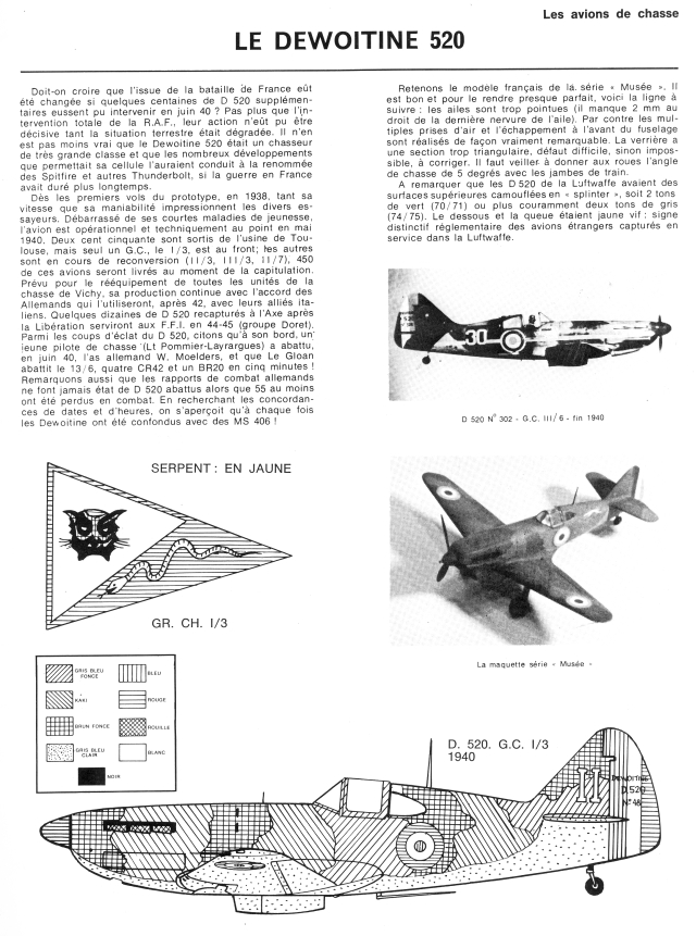 [RS Models, Franco-Belge, Hobby Boss] Dewoitine D520 Numzor45