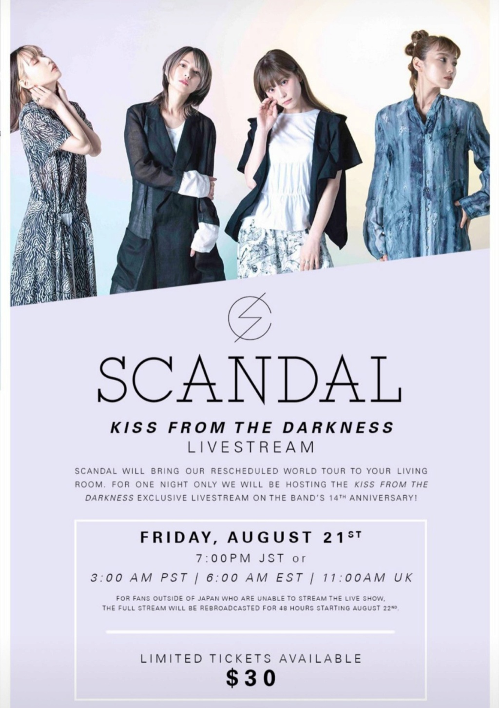 SCANDAL WORLD TOUR 2020 “Kiss from the darkness” Livestream - Page 2 Eedx3410