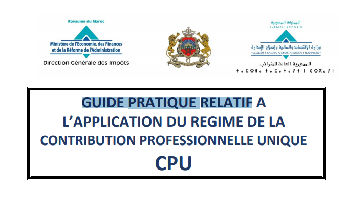 APPLICATION DU REGIME DE LA CONTRIBUTION PROFESSIONNELLE UNIQUE CPU Cpu10