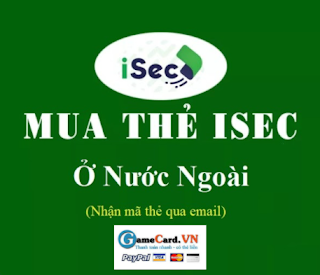 Mua thẻ Isec khi đang ở nước ngoài Is10