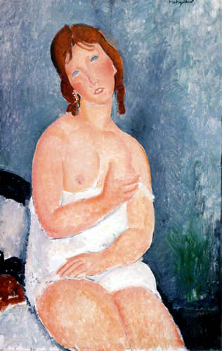 Rothaarige junge Frau. Amedeo Modigliani 0108-011