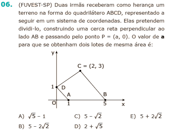 Áreas - Analítica - Gab B Fuvest10