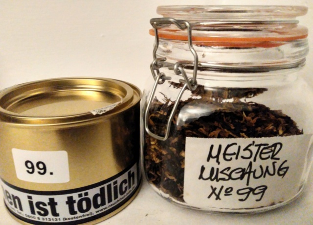 Meistermischung Nr. 99 English Pipe tobacco 100g Tin Img_2157