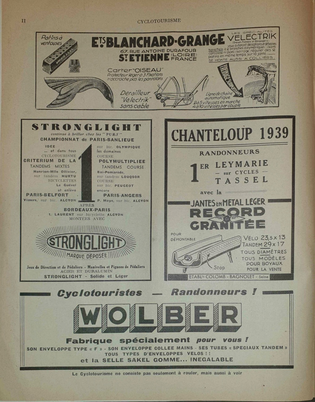 Cyclotourisme - Revue de la FFSC - No. 139 - Juin 1939 Cyclot13
