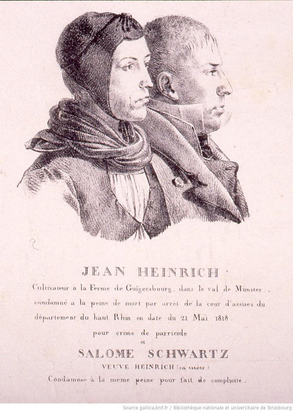 Jean Heinrich  et  Salome Schwartz  veuve Heinrich,  9 juillet 1818 Jean_h10