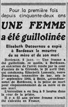 Élisabeth Ducourneau 8 janvier 1941. Lamoul13