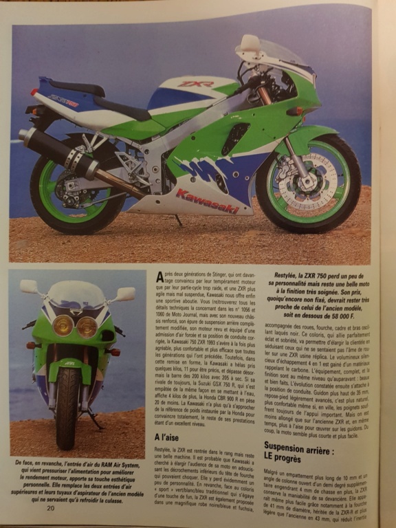 Articles moto journal 1993 zxr L 20221016