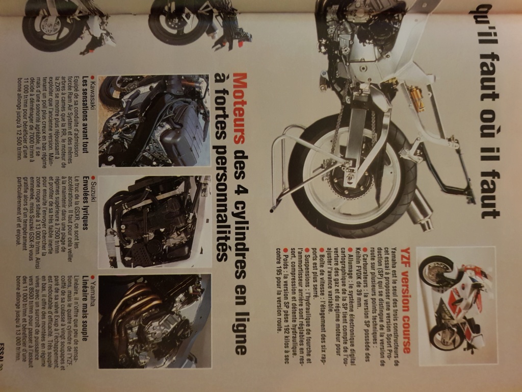 Articles moto journal 1993 zxr L 20221034