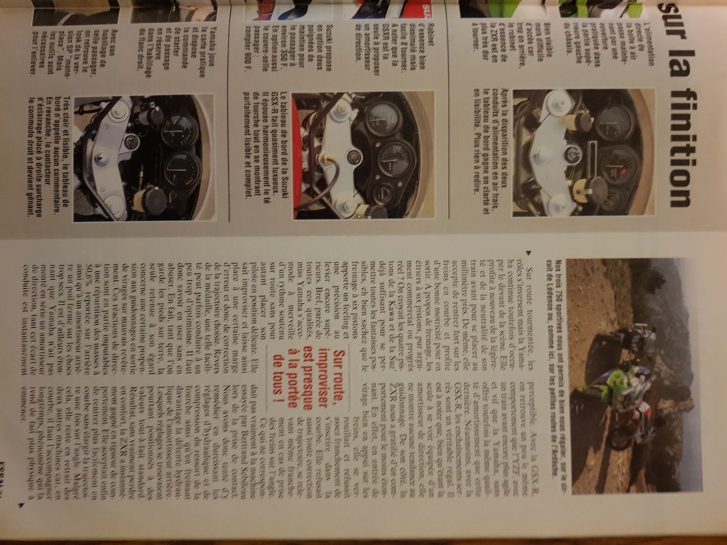Articles moto journal 1993 zxr L 20221035