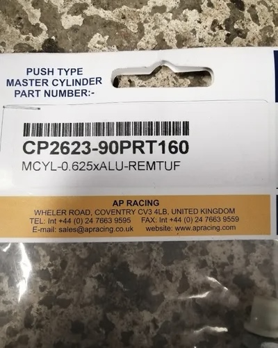 Maître cylindre de frein ap racing cp2623-90 887f6010