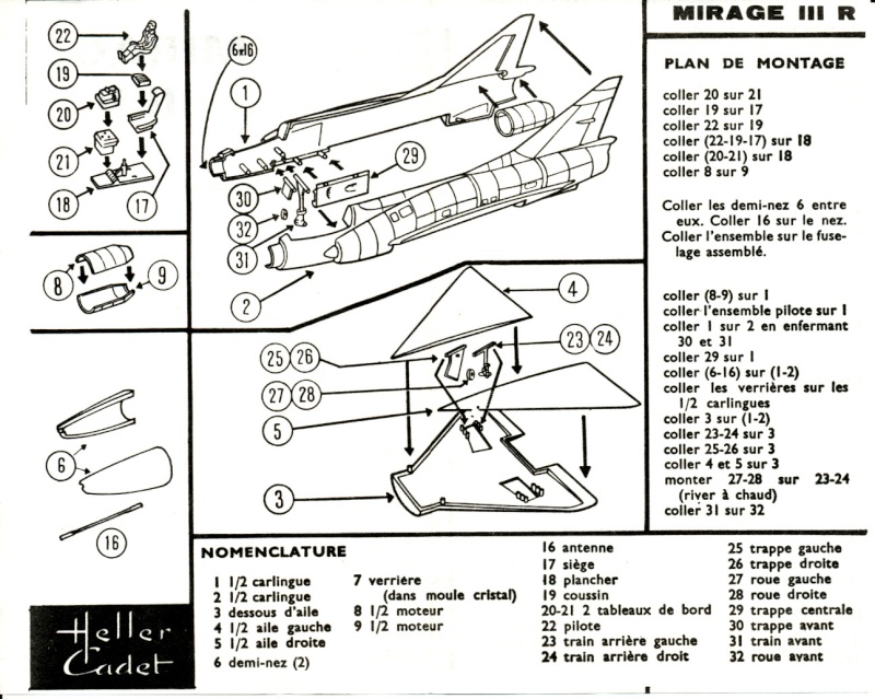 [Heller-Cadet] (1/100) AM Dassault Mirage III R Img_0336