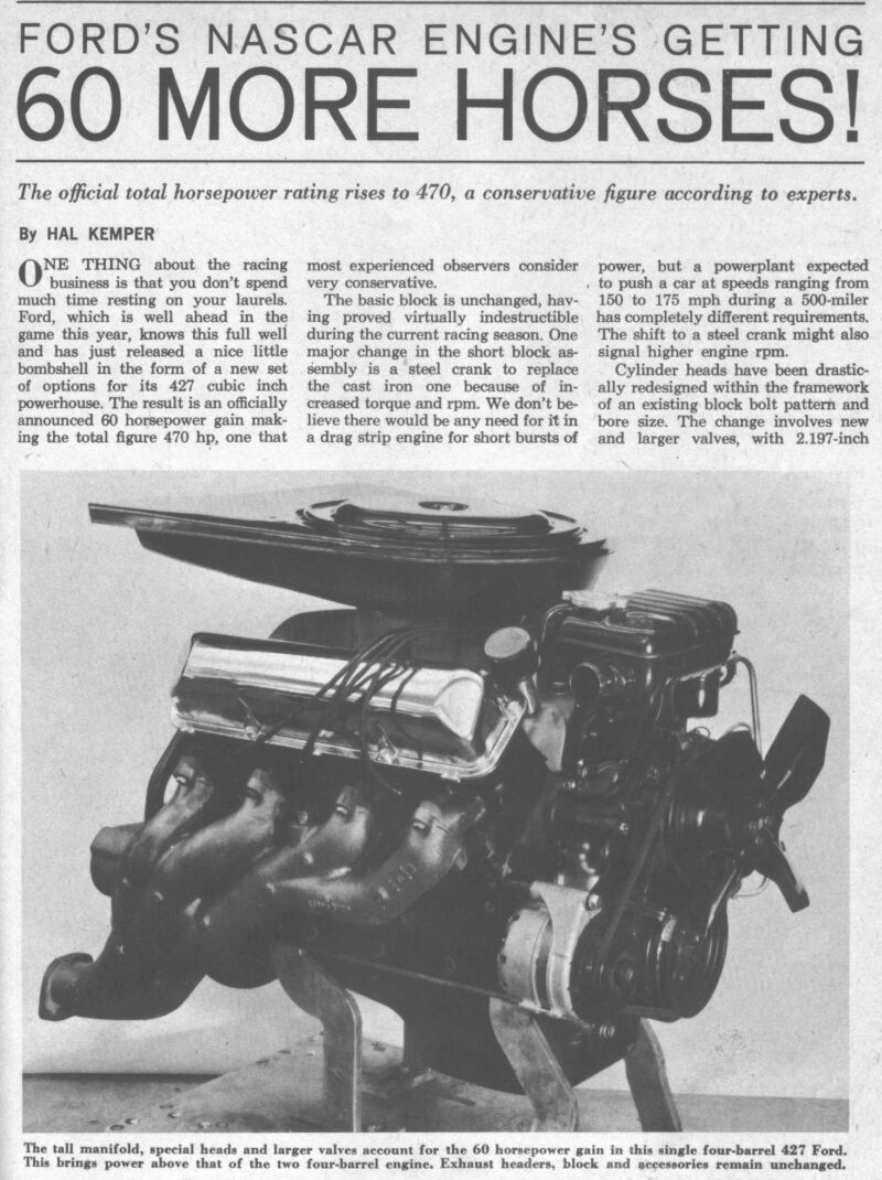 moteur - Serie: Moteur Historique 1964 Ford 427 NASCAR 1964_410