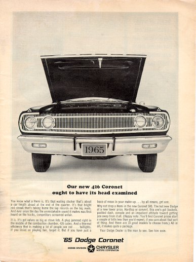 1965 Dodge Coronet A990 W051 Factory Super Stock 1965co10