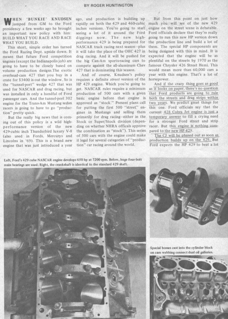 moteur - Serie: moteur historique le 429 NASCAR 1969 19694211