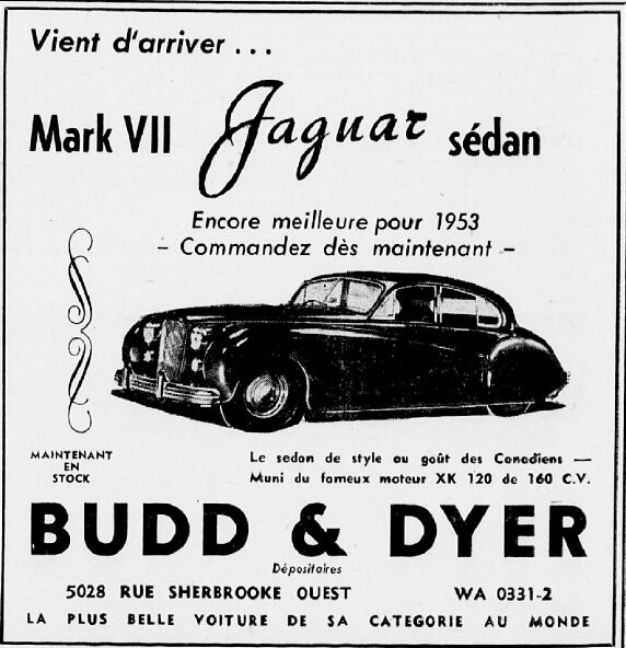 Vieilles publicitées de produits importé publié au Québec Jaguar11