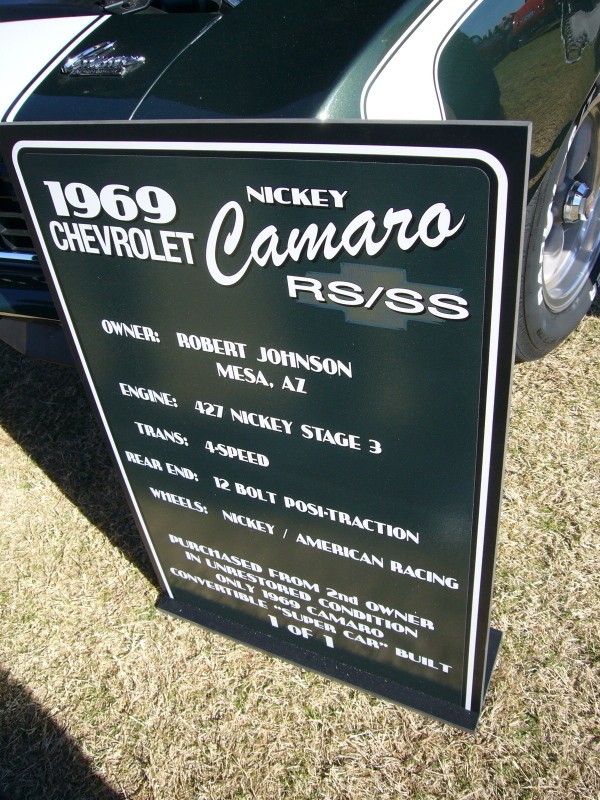 1969 Camaro SS RS Nickey 427 Stage III P1000311