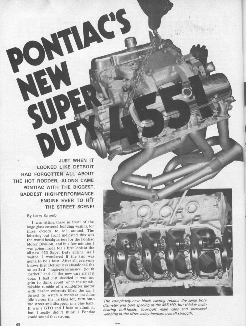 moteur - Serie: Moteur Historique le 455 SD Pontiac 1973 Pontia11