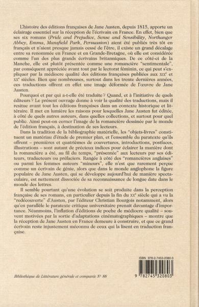 "Les éditions françaises de Jane Austen 1815-2007..." par Lucile Trunel, pour comprendre la réception de l'auteur en France 35046612