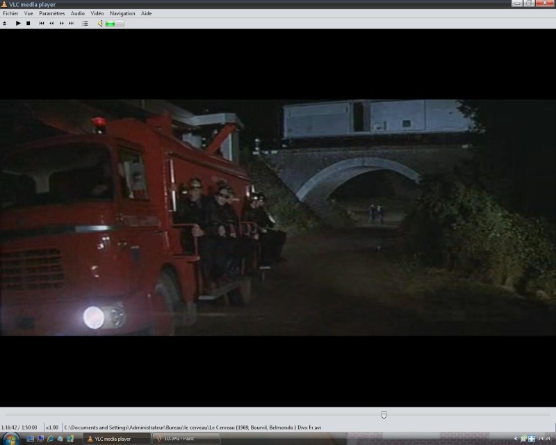 camion berliet pompier (film le cervau) 1110