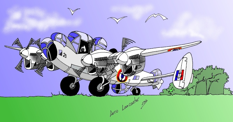 Mes caricatures et dessins d'avions et hélicos. - Page 8 Lancas10