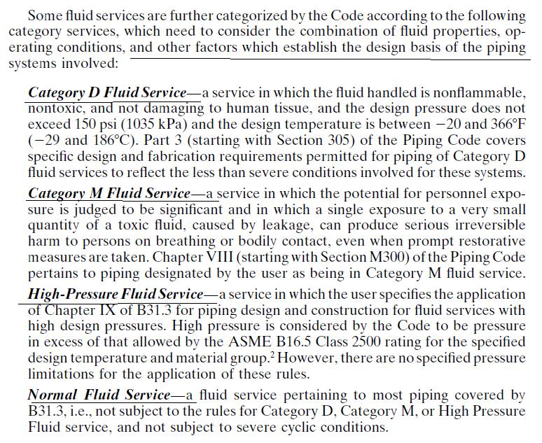 Classifying fluid services according to B31.3 for RT Untitl14