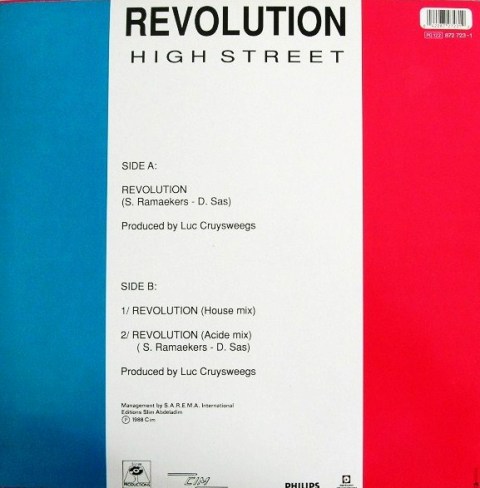 Highstreet - Revolution (Vinyl, 12"- 1989) Back13