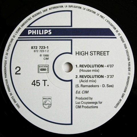 Highstreet - Revolution (Vinyl, 12"- 1989) Inlay_36