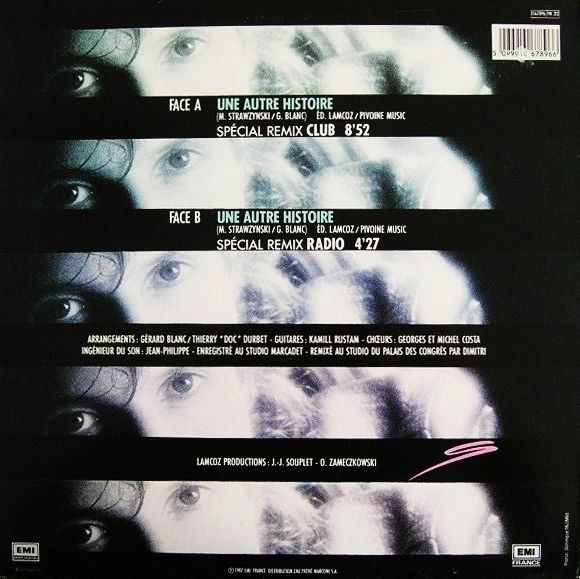 Gerard Blanc - Une Autre Histoire (Remix) (Vinyl, 12"- 1987) Jback12