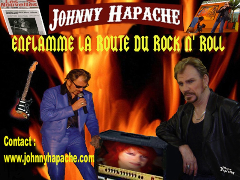 JOHNNY HAPACHE en HALLIDAY à La PIZZA GOGO le 11/03! Affich11