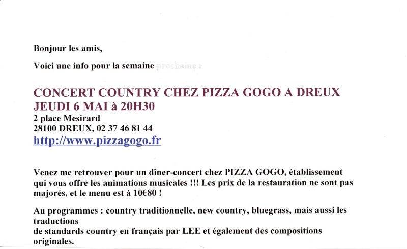 Country et Karaoké avec LEE et Rémi à la Pizza Gogo le 6 mai Img32