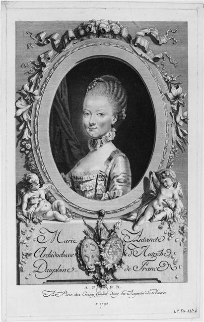 Joseph Ducreux - Portrait de Marie Antoinette - 1769 Estam11