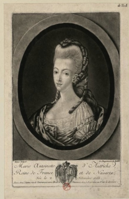 Marie-Antoinette, mais d'après quel portrait ? Estamp10