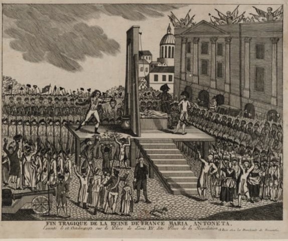 L'exécution de Marie-Antoinette le 16 octobre 1793, Marie-Antoinette conduite à l'échafaud Execut11